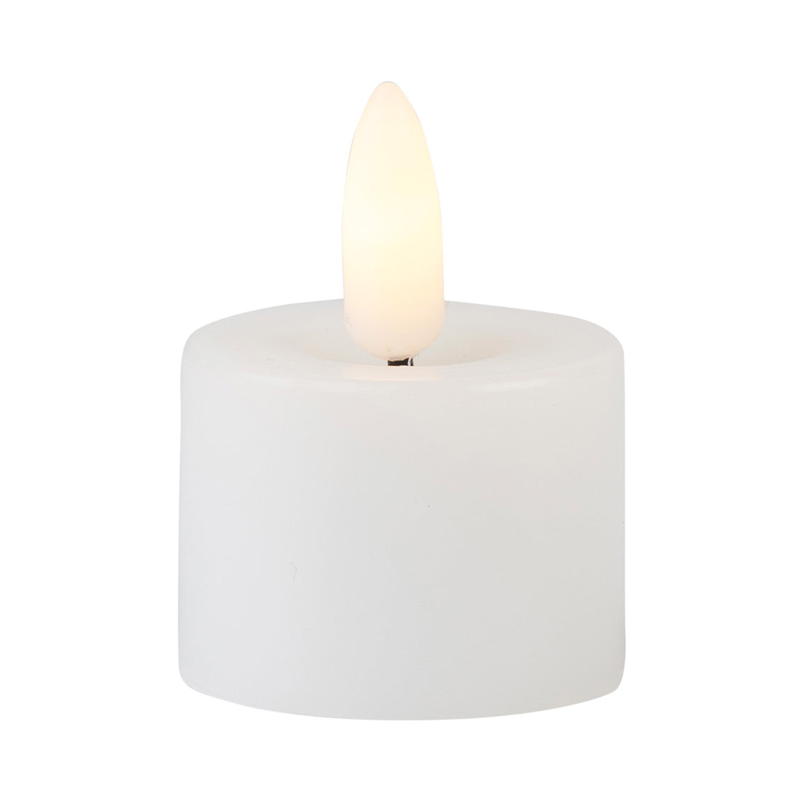 Flameless LED Tealight Candle - White - 12 Unit Display | Home Decor |