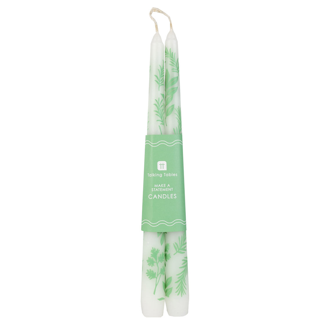 Herb Taper Dinner Candles - 2 Pack | Summer Candles |
