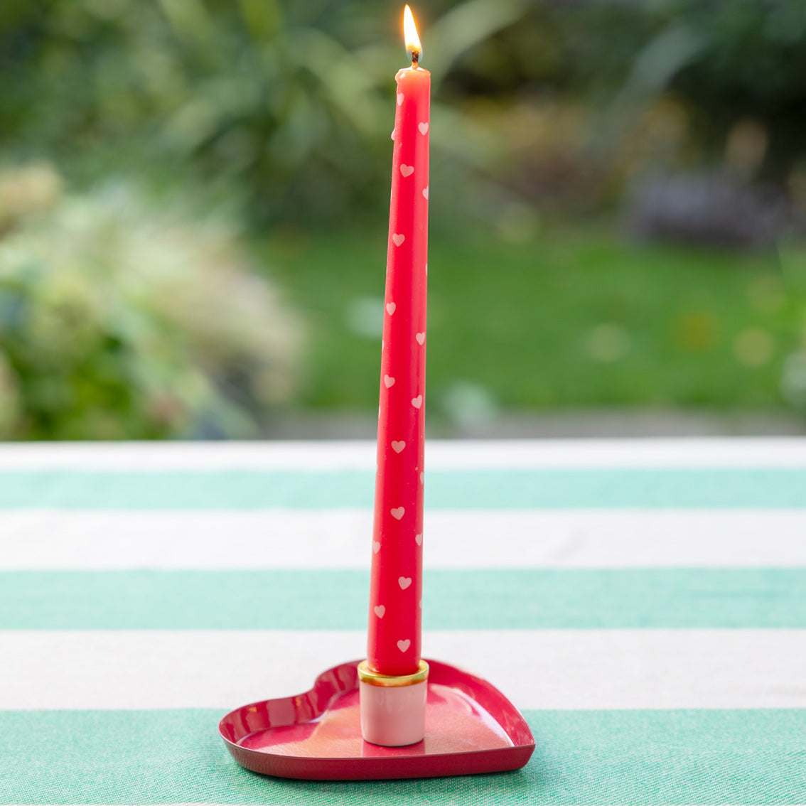 Heart Taper Dinner Candles - 2 Pack | Summer Gifts |