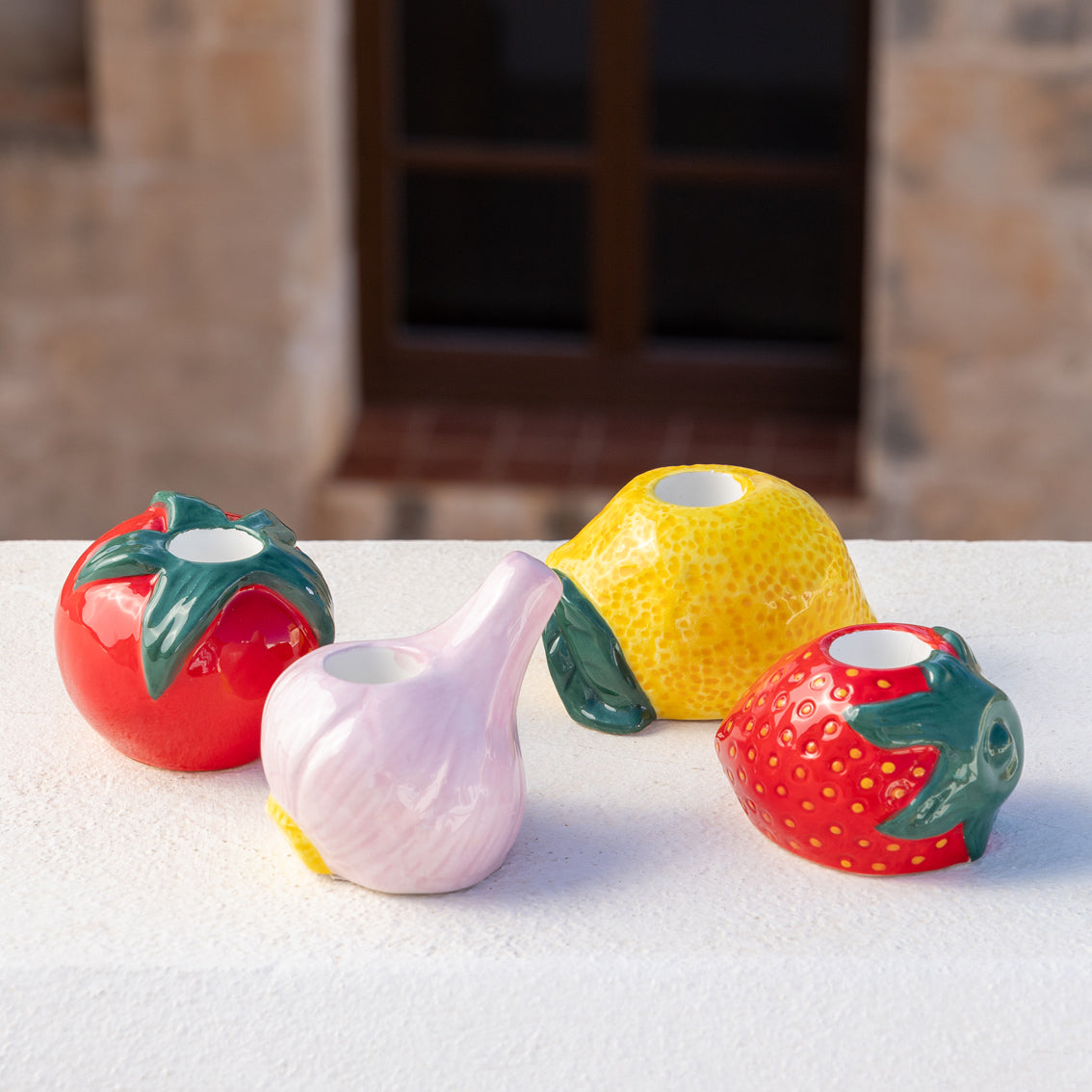 Garlic Ceramic Candle Holder | Summer Gifts |