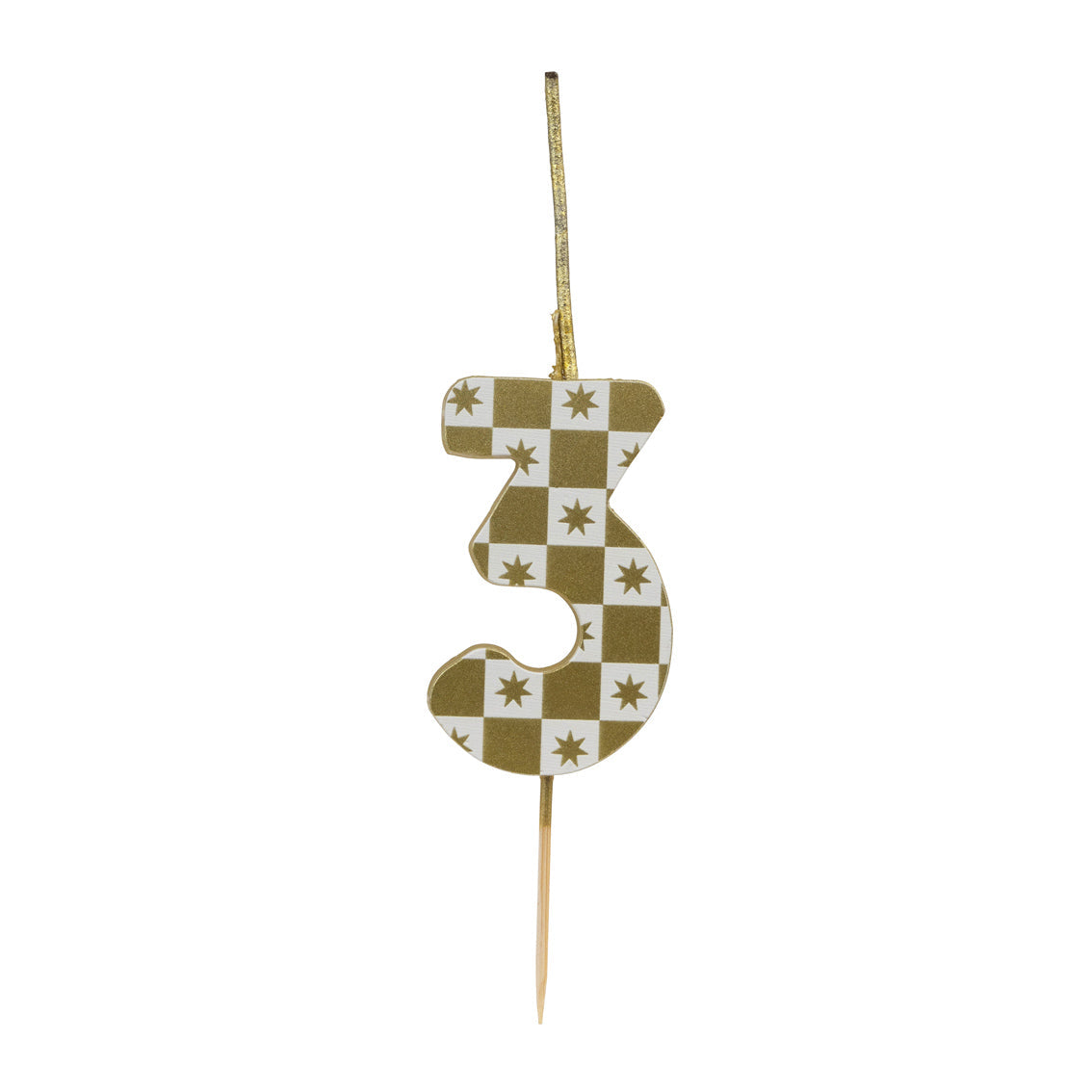 Gold Number Sparkler Duo Birthday Candles Set - 0-9 | Cake Candles |