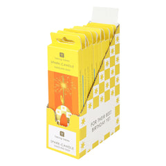 Gold Number Sparkler Duo Birthday Candle - 0 | Cake Candles |