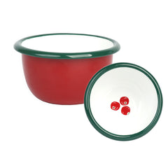 Cranberry Enamel Bowl - 10cm | Christmas Gifts |