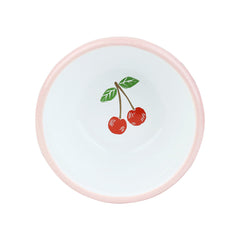 Cherry Red Enamel Bowl - 10cm | Summer Tableware |