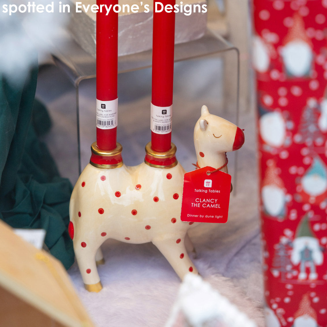 Hand-Painted Camel Ceramic Candle Holder | Home Decor |