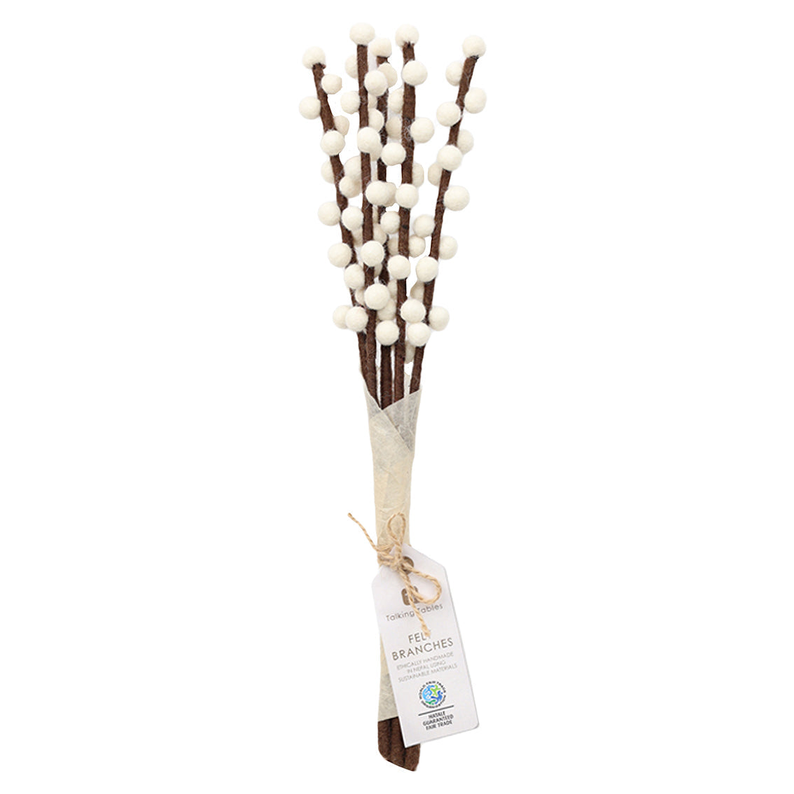 Handmade White Felt Branches Bundle | Seasonal Decor |
