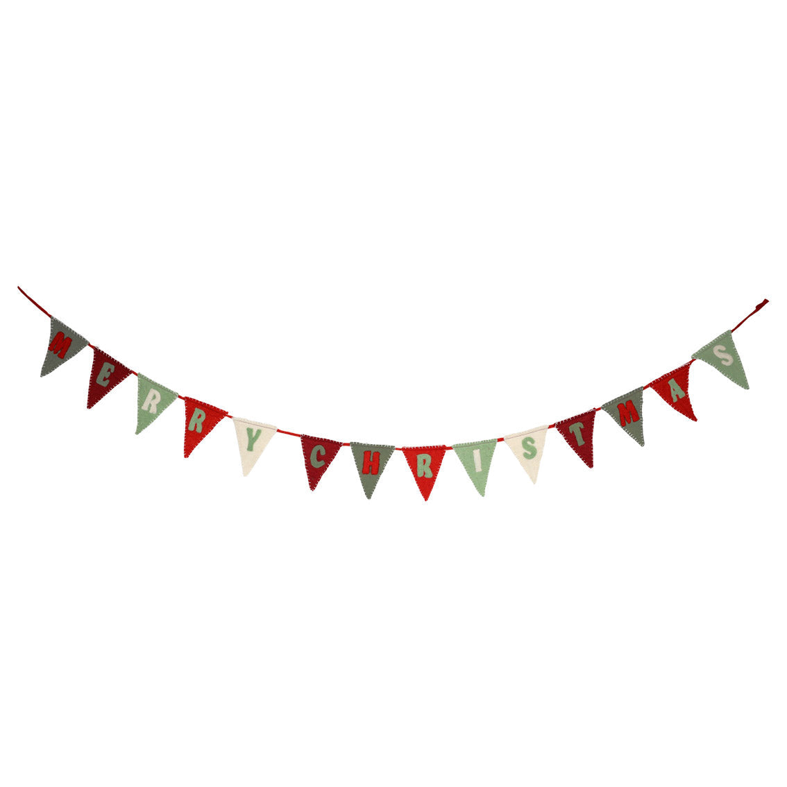 Folklore Merry Christmas Felt Bunting - 2m