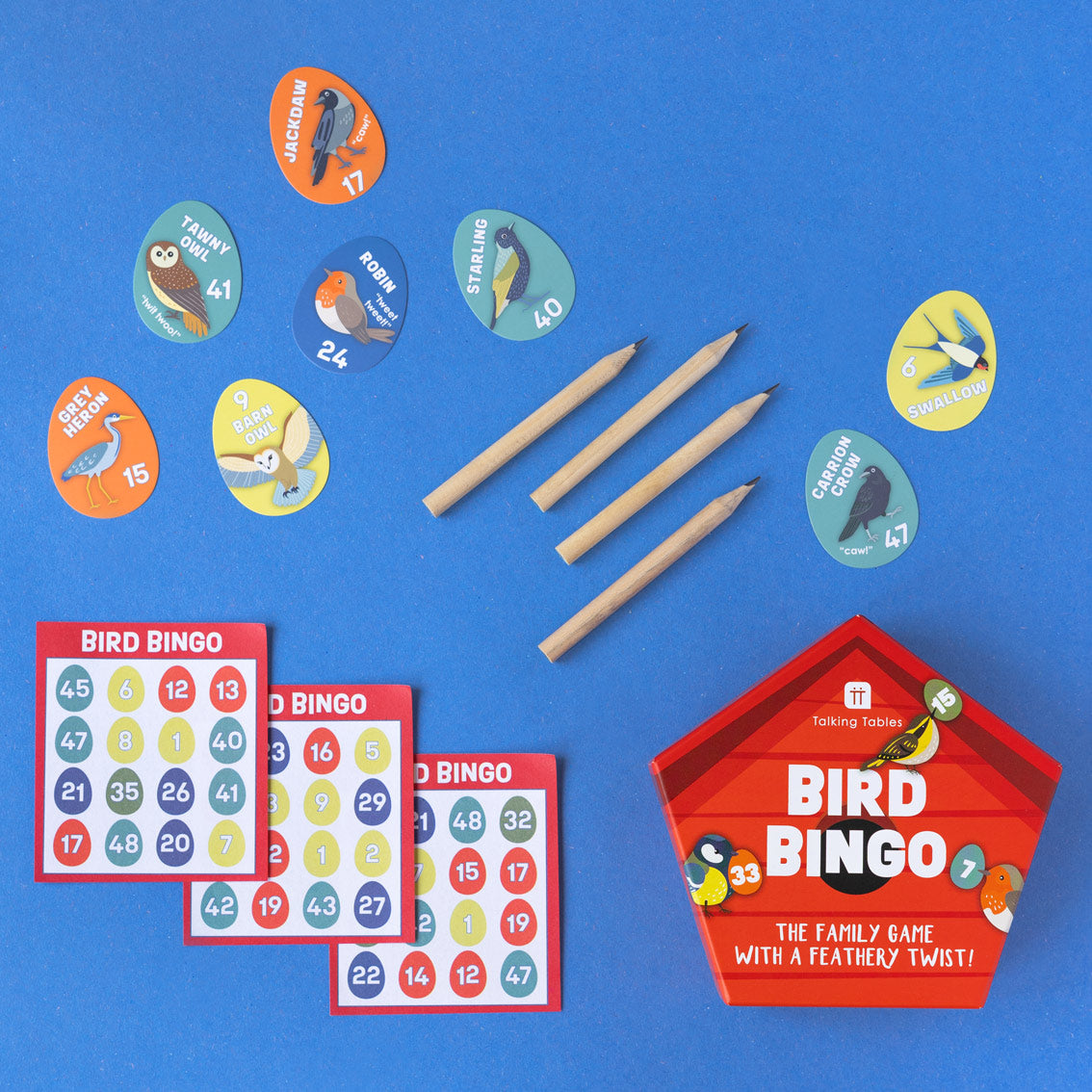 Bird Bingo Kids Game - 8 Unit Display | Kids Travel Games |