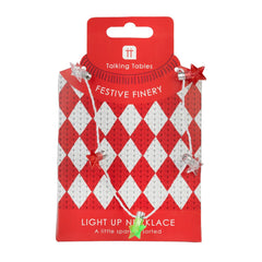 Light Up Stars LED Necklace - 8 Unit Display | Christmas Novelty |