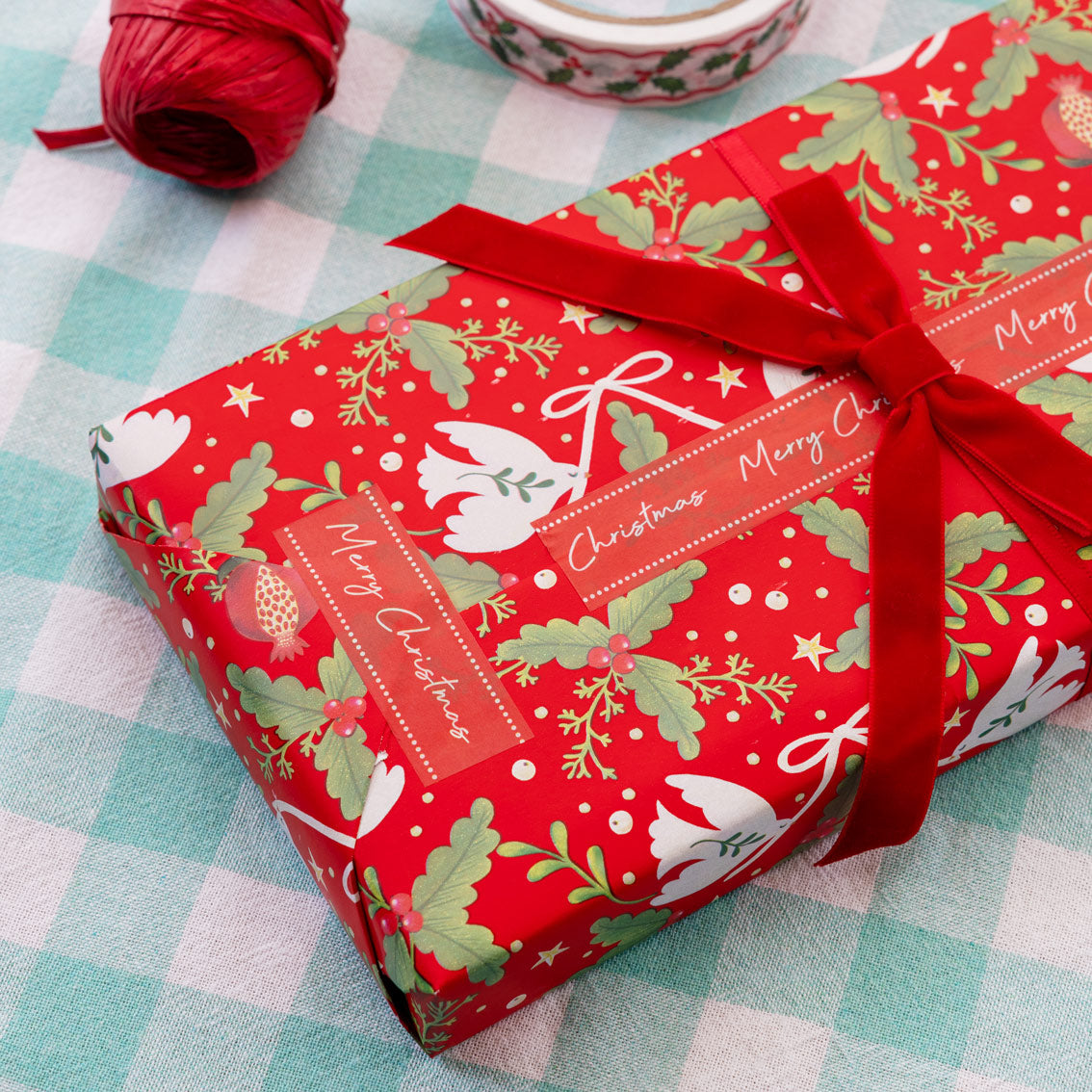 Merry Christmas Paper Tape - 20m