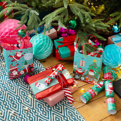 Mixed Harlequin Tissue Paper - 5 Sheets | Christmas Gifting |
