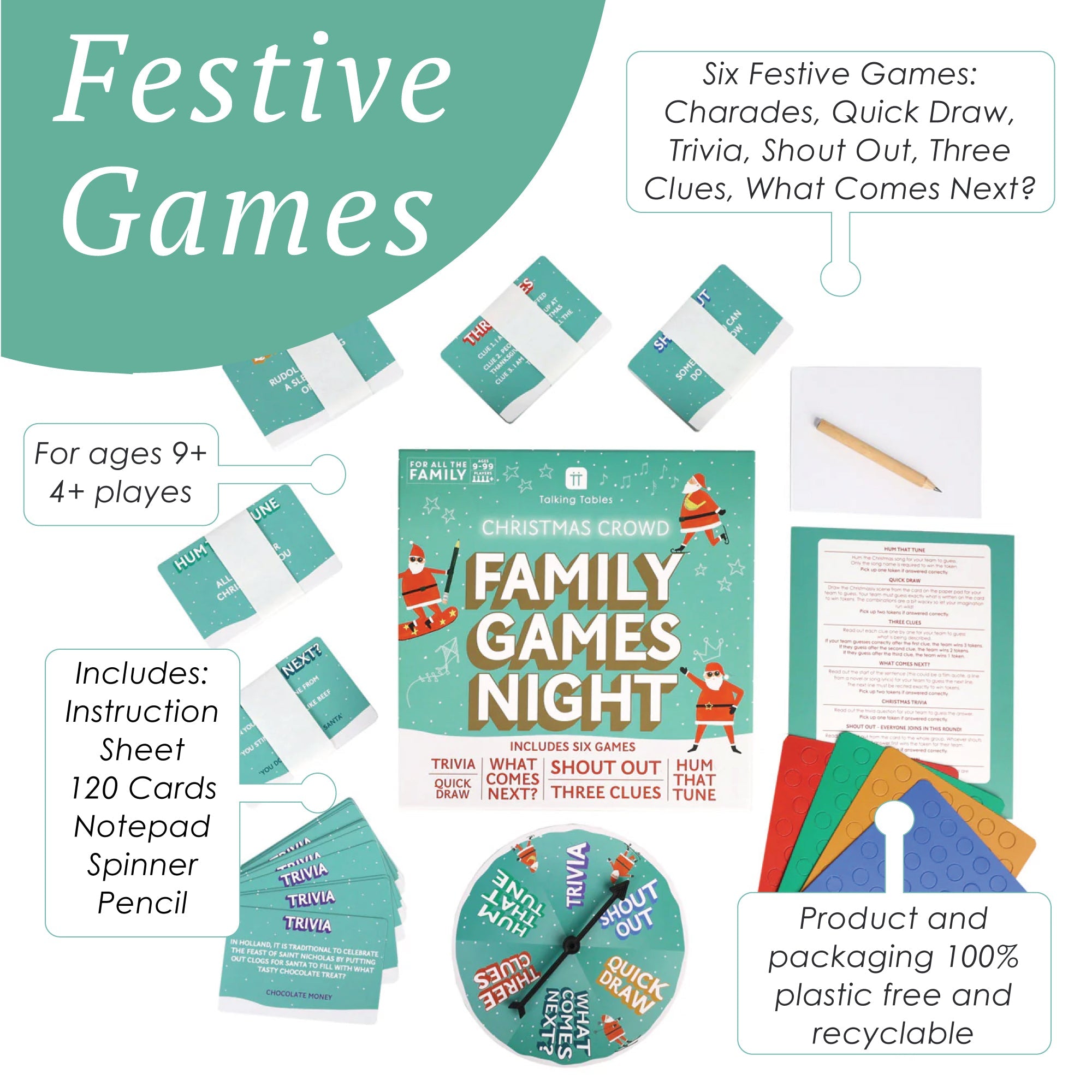 Christmas Family Games Night - 6 Games | Christmas Games |