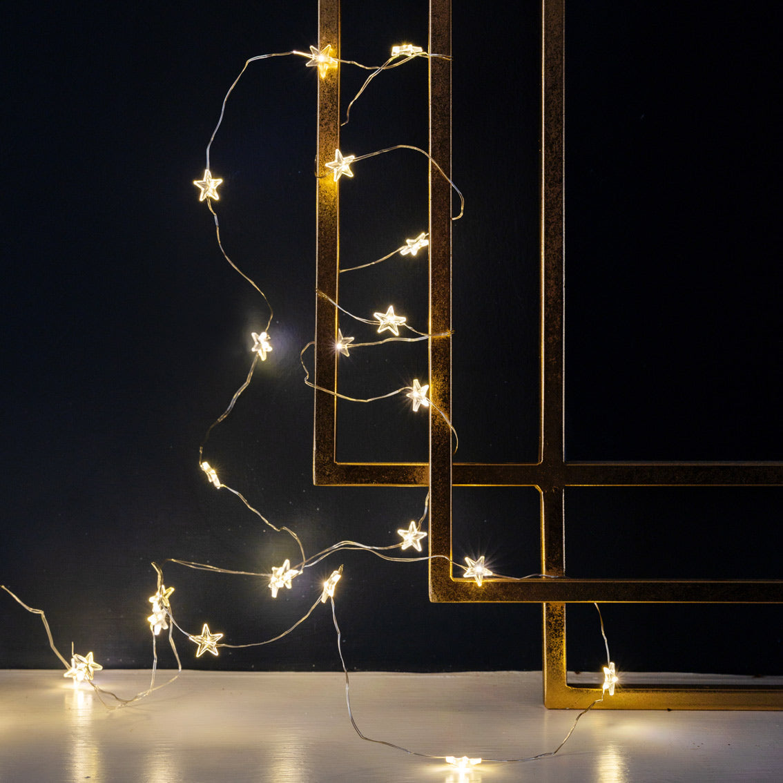 Gilded Star String Lights - 3m | Christmas Lights |