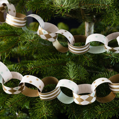 Gilded Paper Chains -  100 Pack | Christmas Craft |