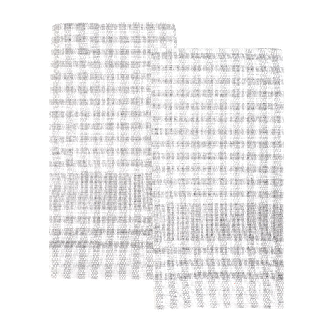 Grey Gingham Fabric Tea Towels - 2 Pack | Summer Decor |