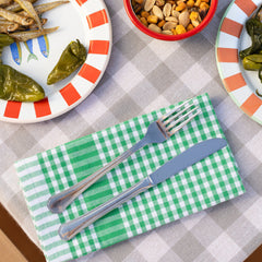 Green Gingham Fabric Tea Towels - 2 Pack | Summer Decor |