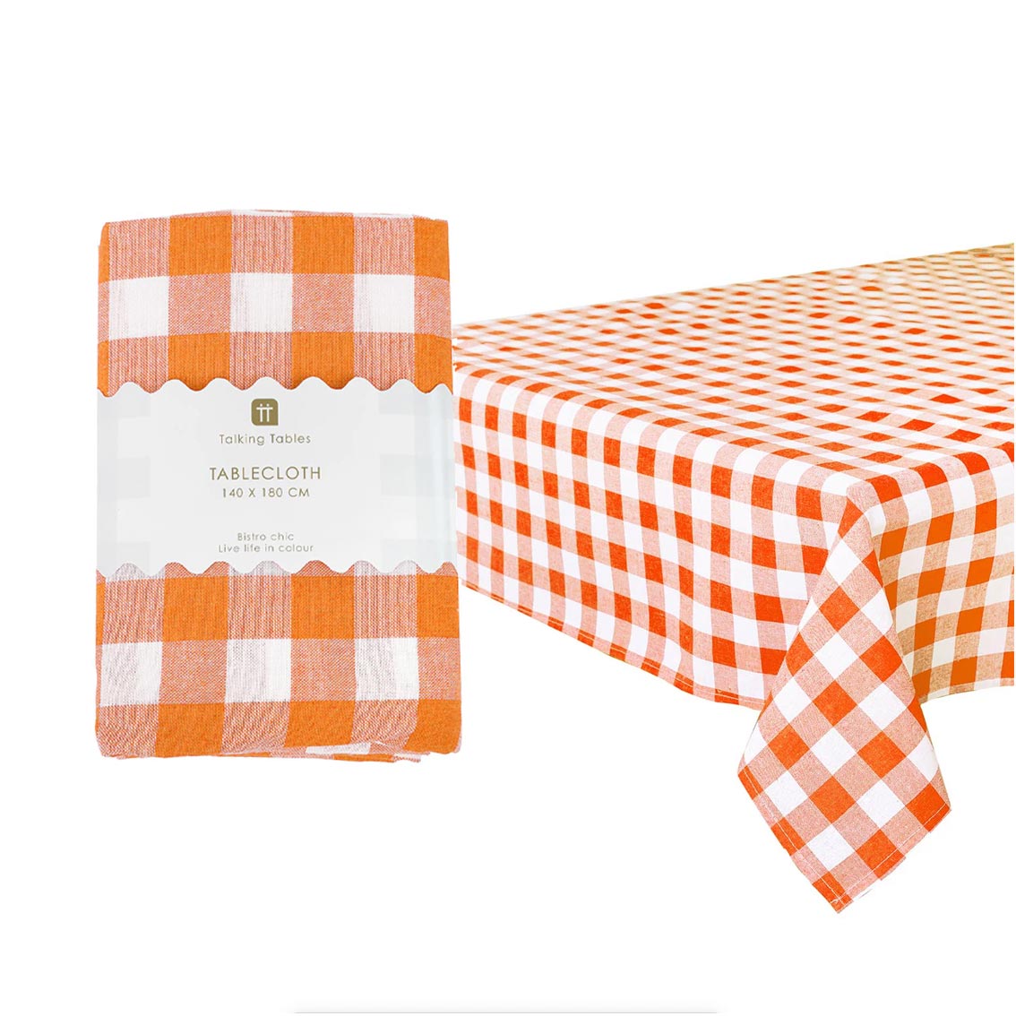 Fabric Gingham Tablecloths - 140cm x 180cm