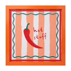 Chilli Fabric Framed Sign