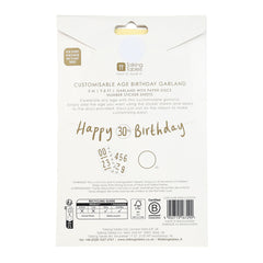 Customisable Happy Birthday Garland - 3m | Birthday Decor |