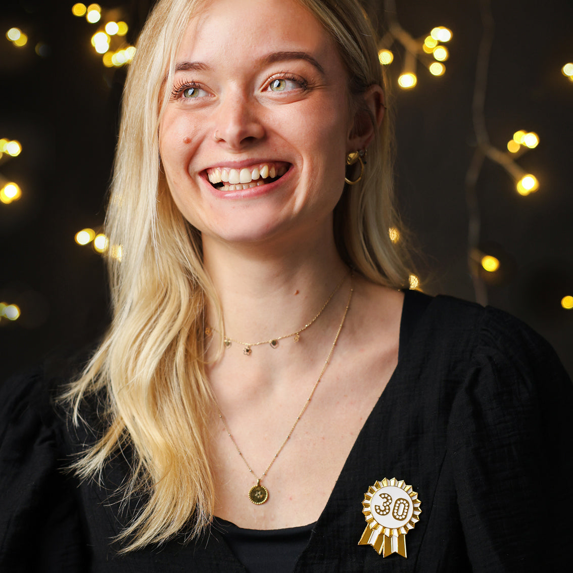 Gold Enamel Birthday Pin Badge Set | Birthday Gifts |