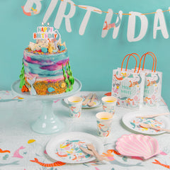 Mermaid 'Happy Birthday' Paper Garland - 3m