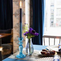 Marble 2 Tone Ombre Blue Dinner Candles - 2 Pack | Dinner Candles |