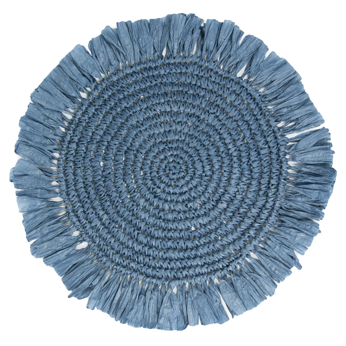 Meadow Blue Raffia Placemat - 2 Pack