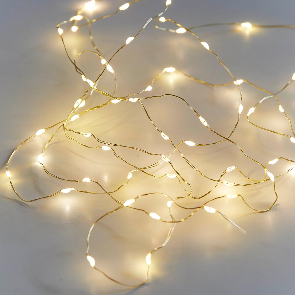 Gold LED String Lights - 3m - Display