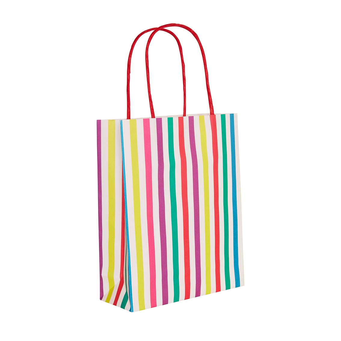 Multi Coloured Stripey Treat Bags - 8 Pack