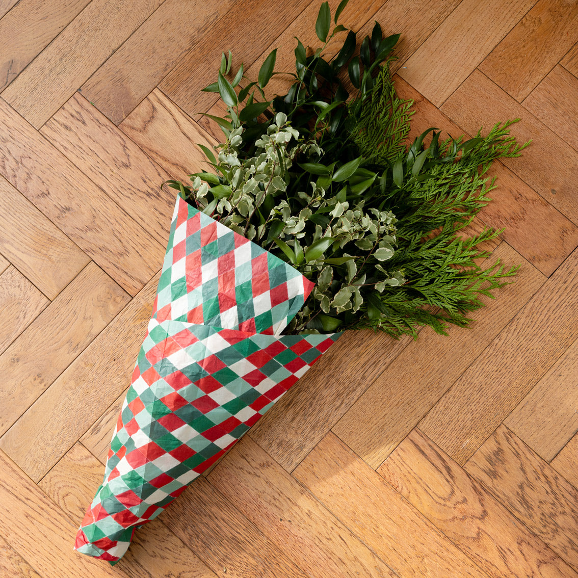 Mixed Harlequin Tissue Paper - 5 Sheets | Christmas Gifting |