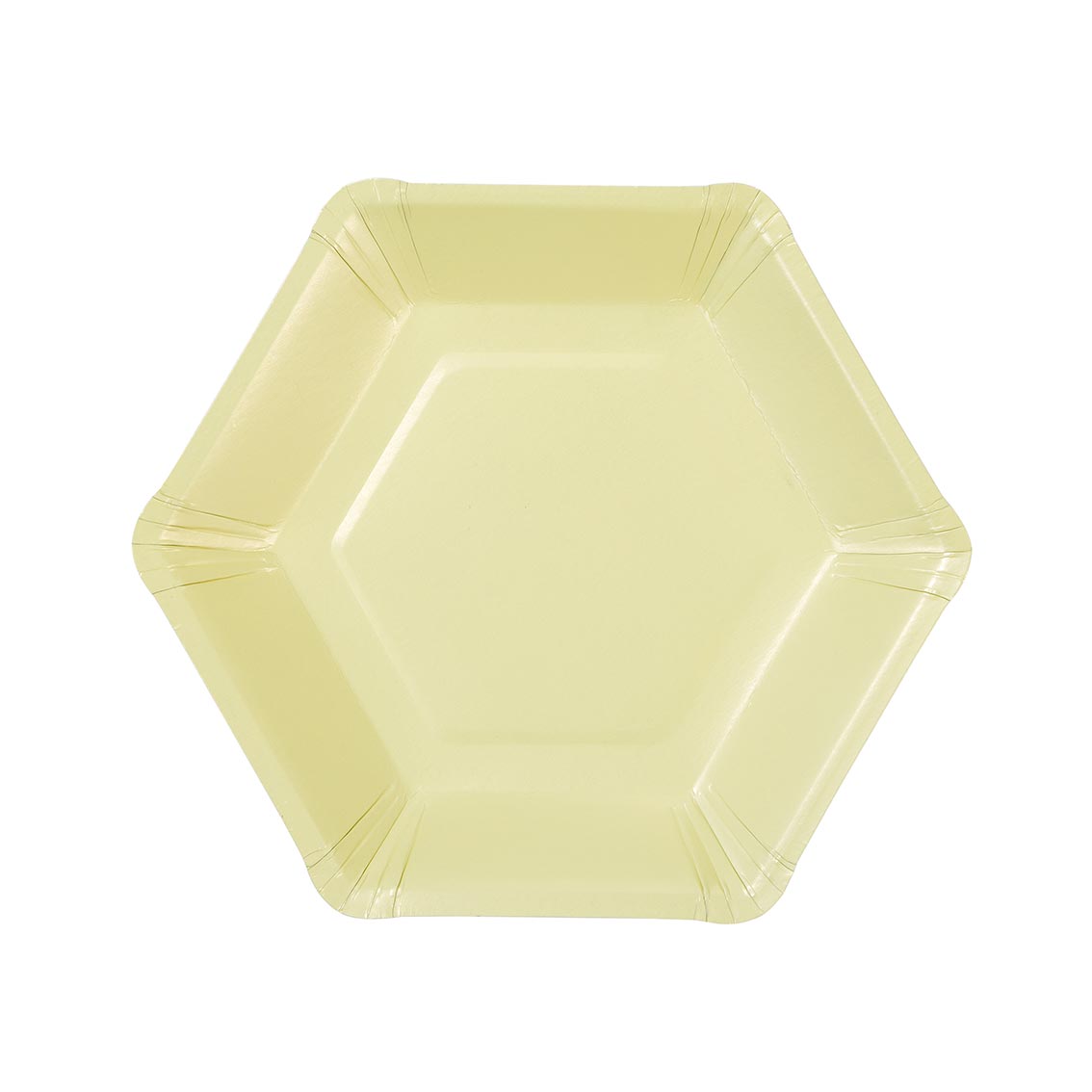 Large Hexagonal Pastel Paper Plates - 8 Pack | Birthday Party|