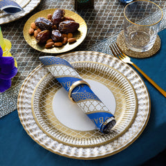 Navy & Gold Eid Paper Napkins - 20 Pack | Party Napkins |