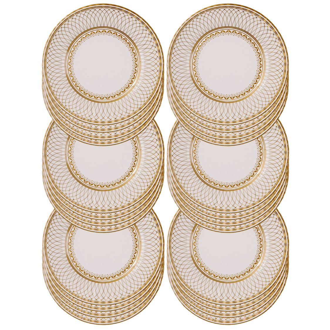 Gold Large Paper Plates - 24 Pack