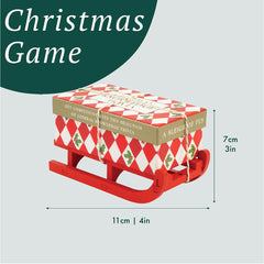 General Knowledge Trivia Christmas Mini Sleigh - 6.5cm | Christmas Game |