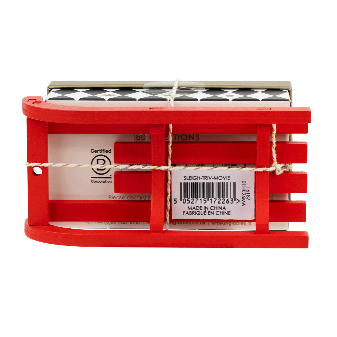 Movie Trivia Christmas Mini Sleigh - 6.5cm | Christmas Game |
