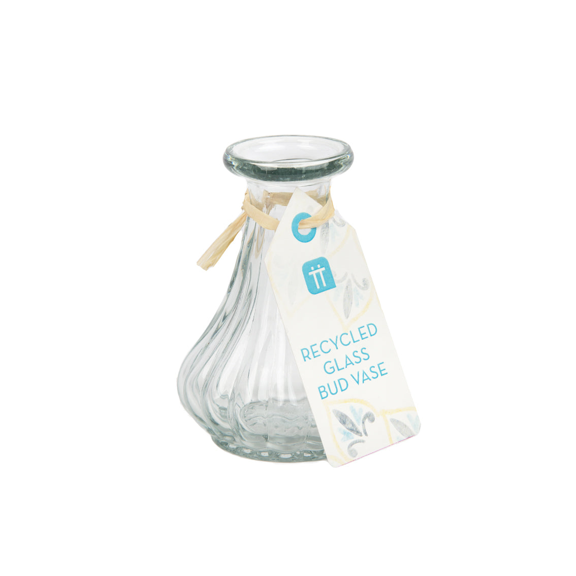 Clear Recycled Glass Bud Vase | Wedding Decor |