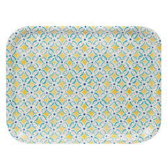 Moroccan Souk Yellow Wooden Tray | Summer Party Decor |