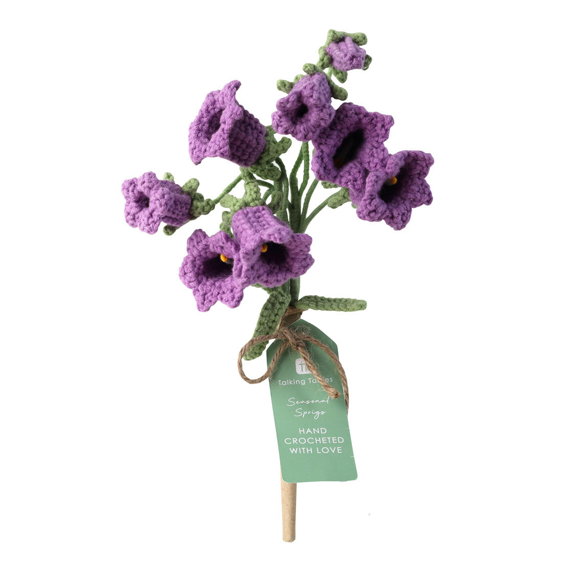Handmade Bellflower Crochet Sprigs Bundle - 18cm | Summer Decor |