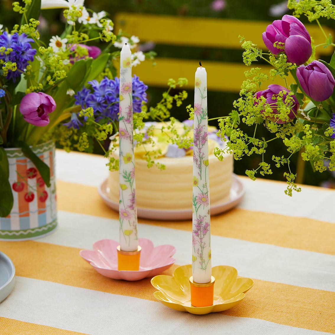 Meadow Taper Dinner Candles - 2 Pack | Summer Gifts |