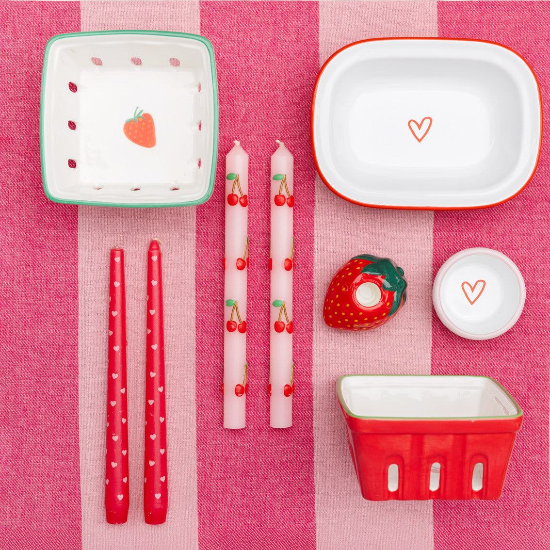 Cherry Ceramic Punnet - 15cm | Summer Kitchen Gifts |