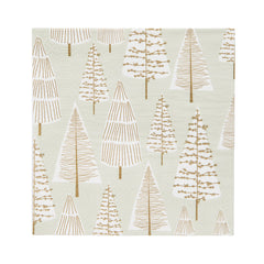 Gold Christmas Tree Paper Napkins - 20 Pack | Christmas Napkins |