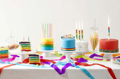 Birthday Brights Rainbow Singing Cake Fountain