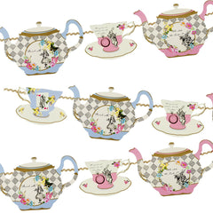 Alice in Wonderland Teapot Bunting - 4m