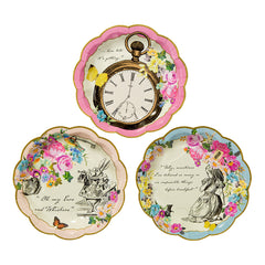 Alice in Wonderland Dainty Plates - 12 Pack | Tea Party |