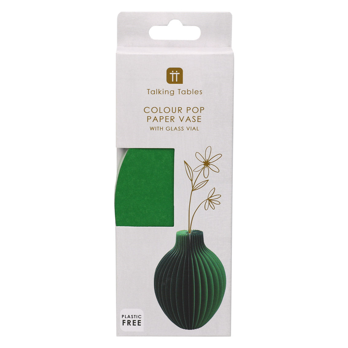 Green Honeycomb Colour Pop Paper Vase | Summer Gifts |