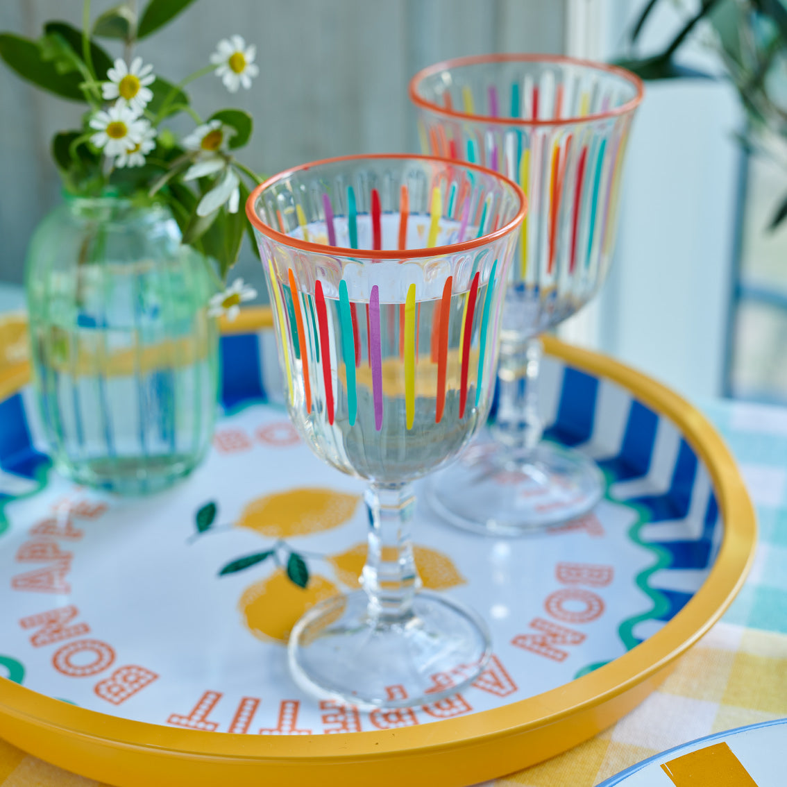 Lemon Tin Tray - 31cm | Summer Gifts |