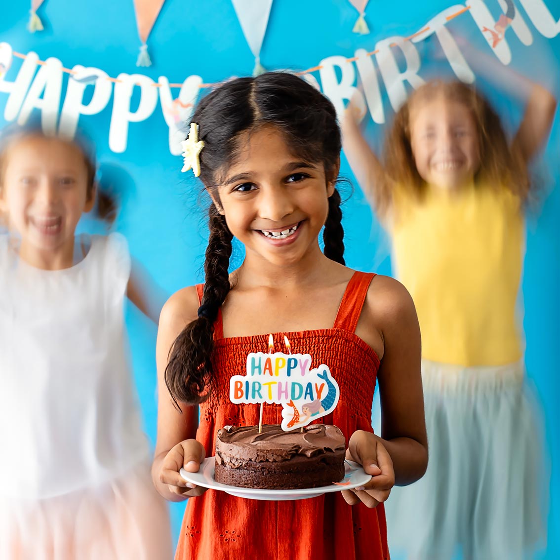 Mermaid 'Happy Birthday' Paper Garland - 3m